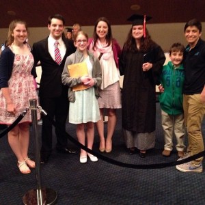 All the kids at graduation